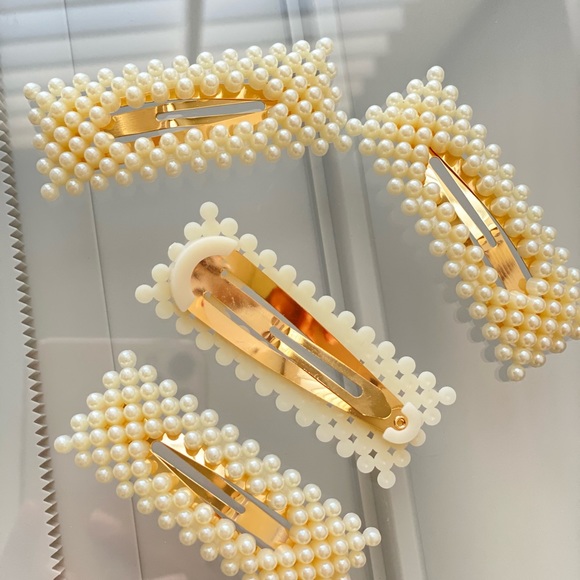 Pearla Architectural Large Hair Clips 4pcs - Picture 8 of 9